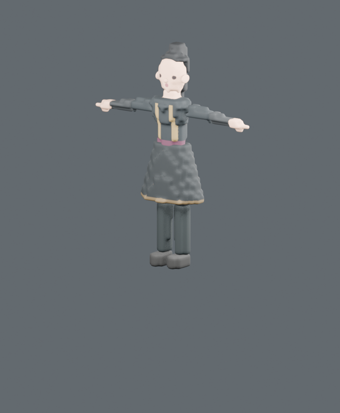 Early voxel character experiment