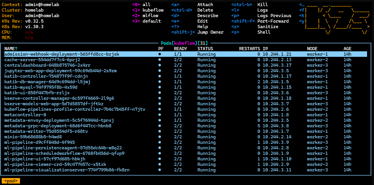 mlflow-kubeflow-namespace-pods