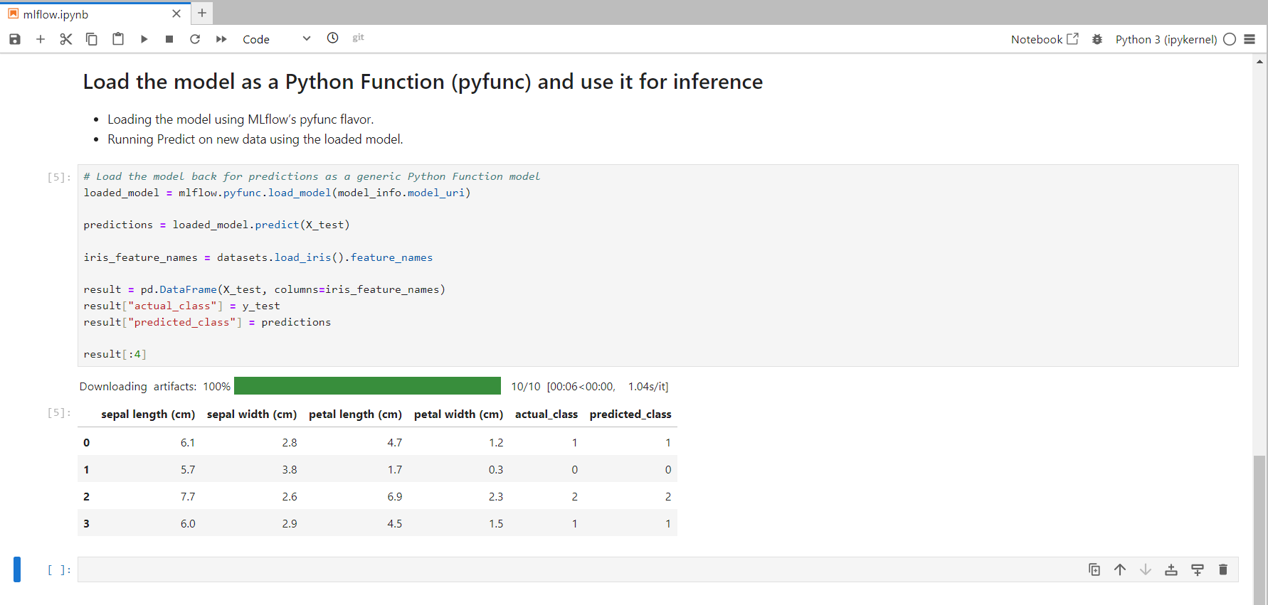 mlflow-load-model-and-for-inference