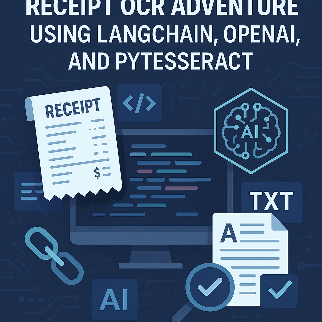 Receipt OCR with LangChain, OpenAI and PyTesseract cover image