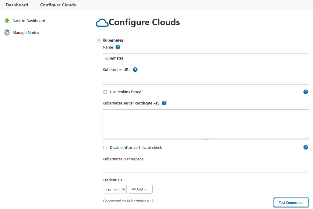 test-kubernetes-cloud-connection