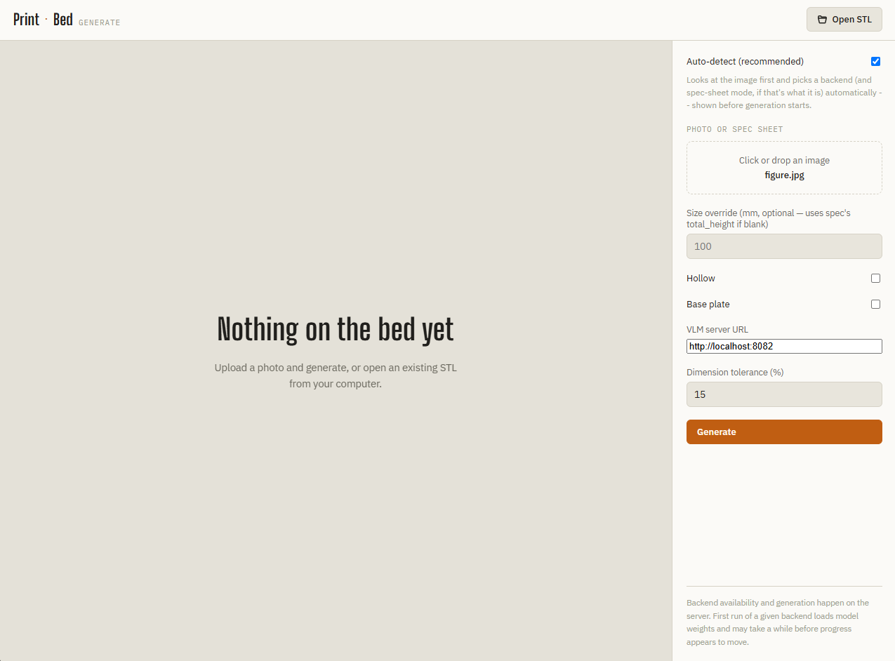 printable web interface