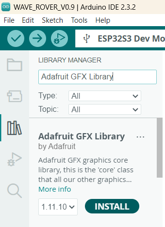 arduino-ide-install-adafruit-gfx