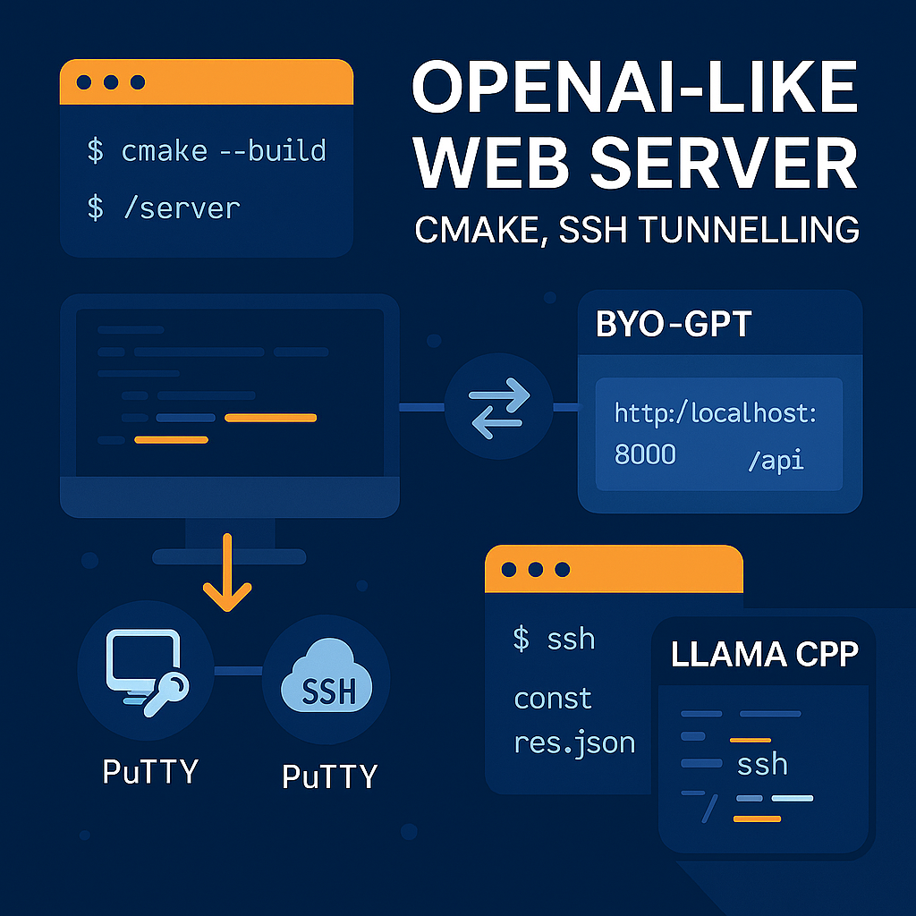 Running LLaMA server in local machine cover image