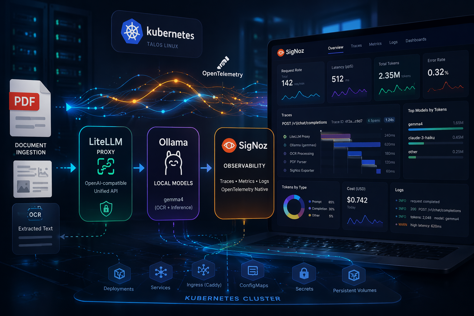 Self-Hosting SigNoz Observability with LiteLLM cover image